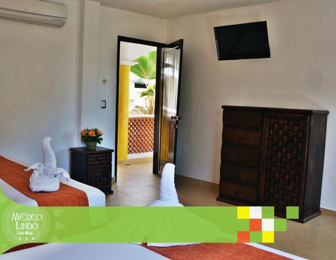 Hotel Mexico Lindo Mahahual Esterno foto